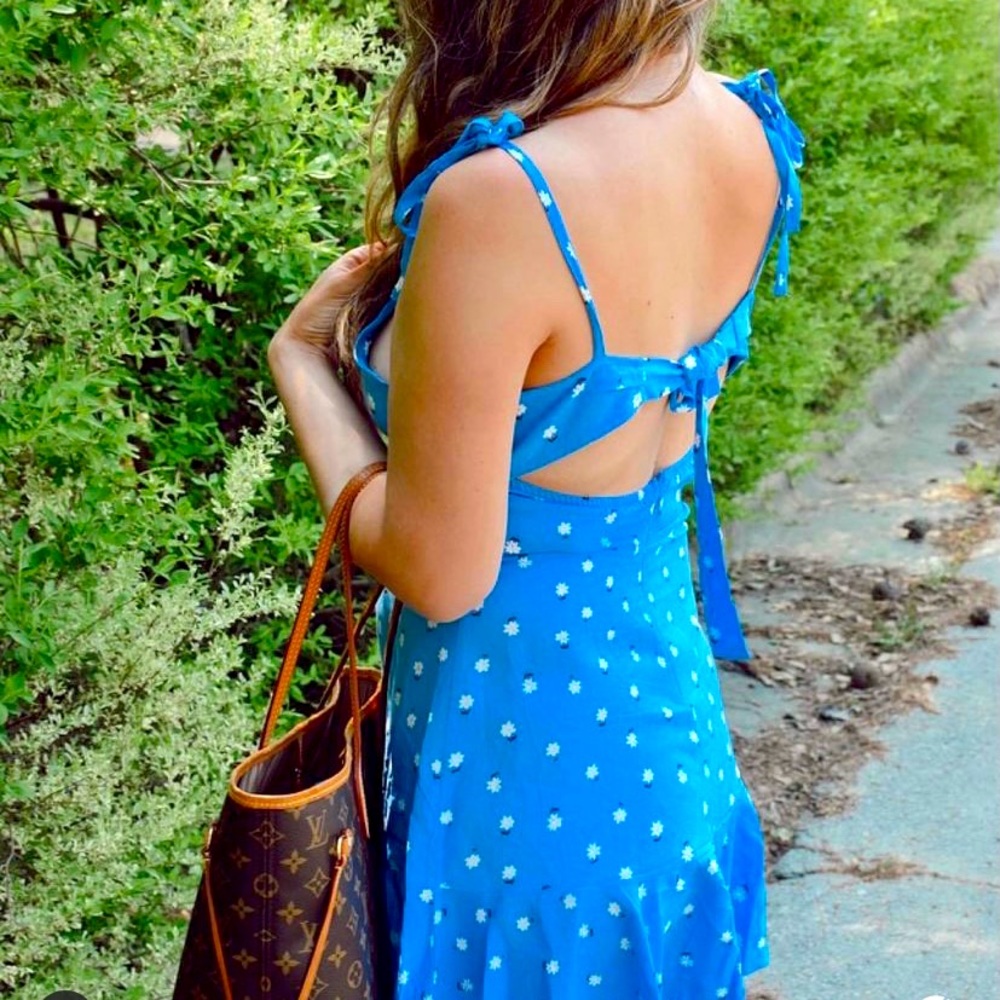 Blue Floral Dress